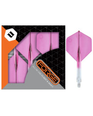 Unicorn Forge Two Tone Flights Clear & Pink