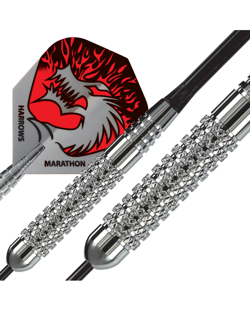Harrows Silver Arrows Knurled Dart - Silver