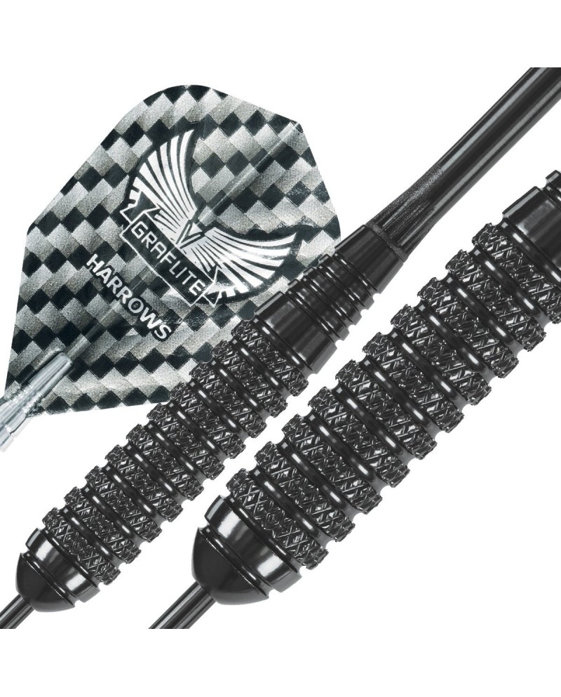 Harrows Black Arrow Knurl Brass Darts