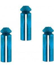 Target Anodised Aluminium Flight Protectors - Blue