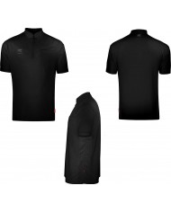 Target Cool Play Collarless Dart Shirt - Black / Black