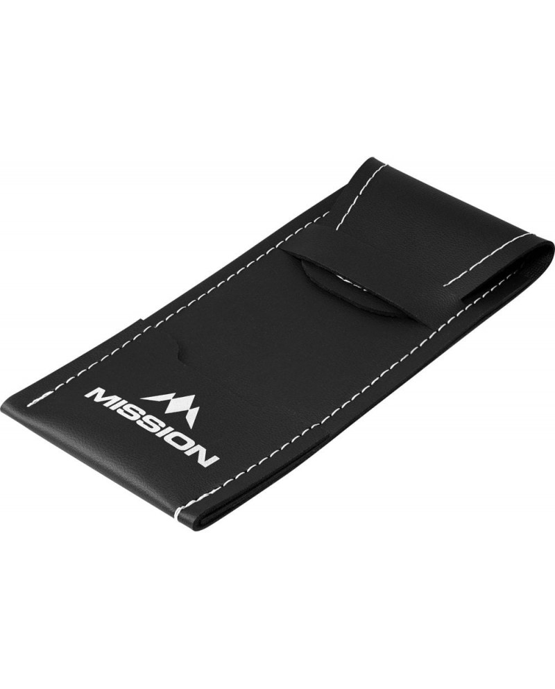 Mission Sport 8 Dart Case - Black Bar Wallet - White Trim