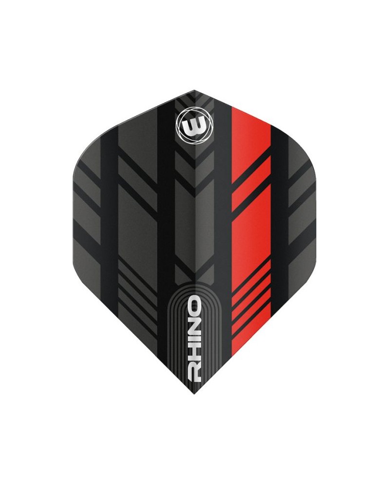 Winmau Rhino Standard Flights - Black & Red