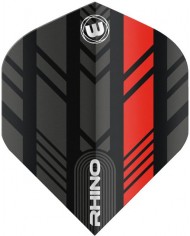 Winmau Rhino Standard Flights - Black & Red