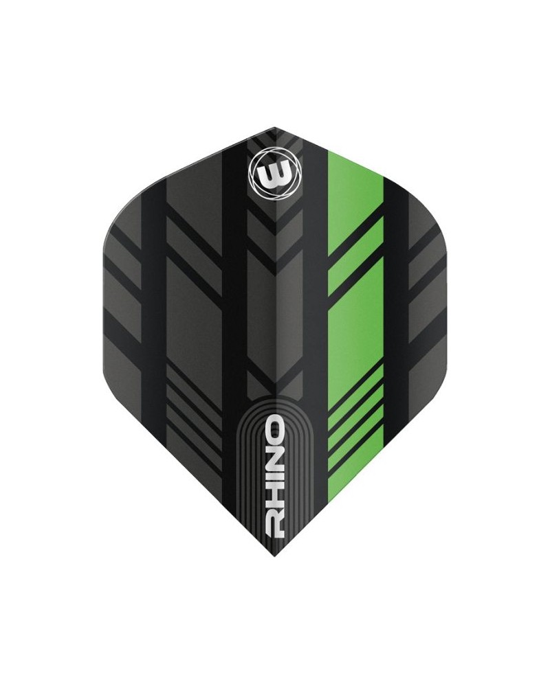 Winmau Rhino Standard Flights - Black & Green