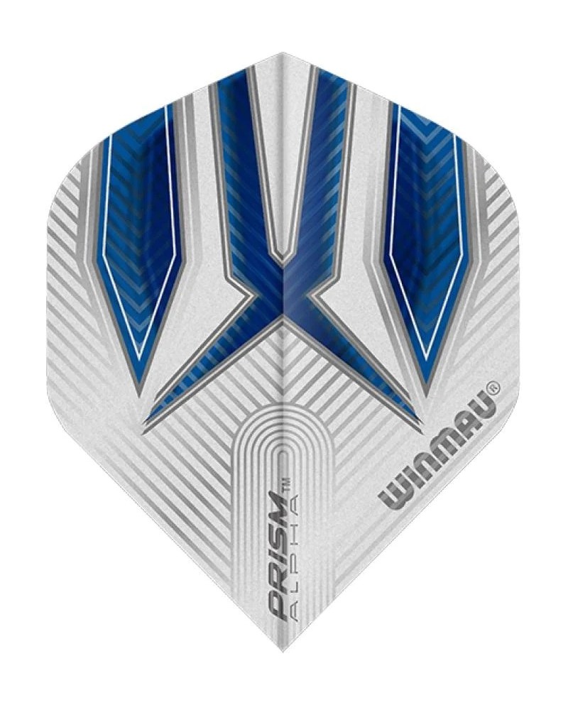 Winmau Prism Alpha Flights - White & Blue