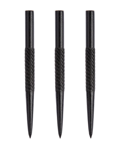 Winmau Knurled Points Black 32mm