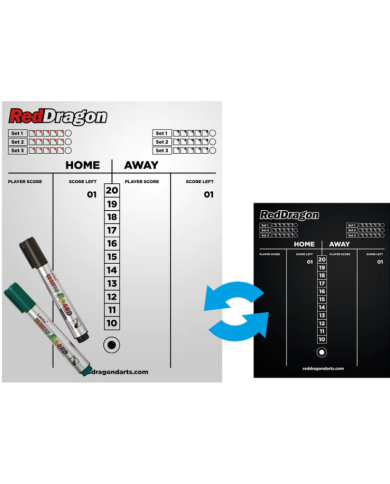 Red Dragon Dry Wipe Scoreboard