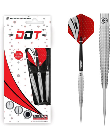 Bulls Dot D6 90% Tungsten Pyramid Grip Darts Bulls Dot D6 90% Tungsten Pyramid Grip Darts