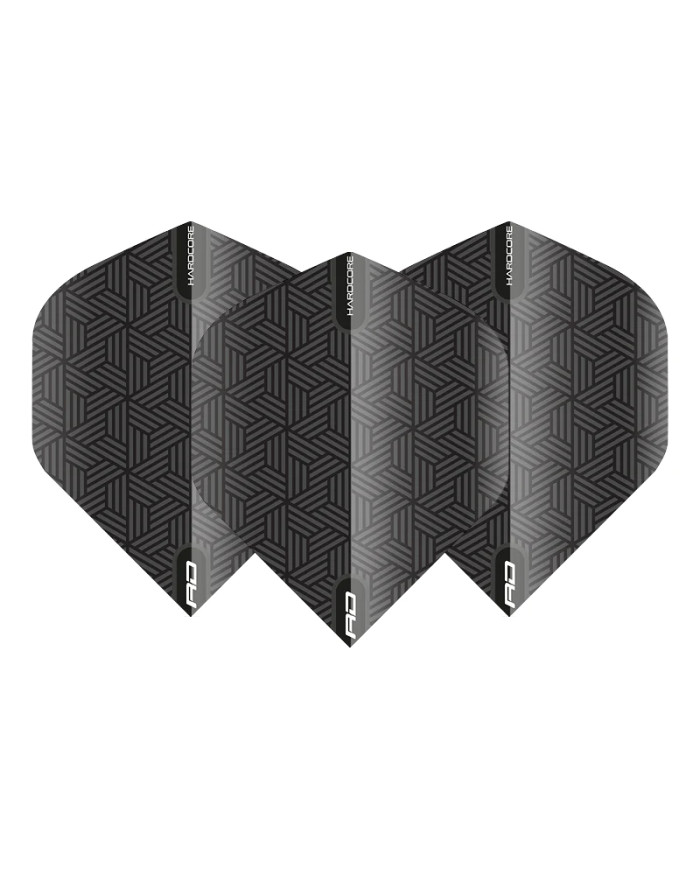 RED DRAGON Hardcore XT Voli Per Freccette - 5 Set (15 Voli) - Standard, Spessore Extra 100 Micron, Black Country - 2