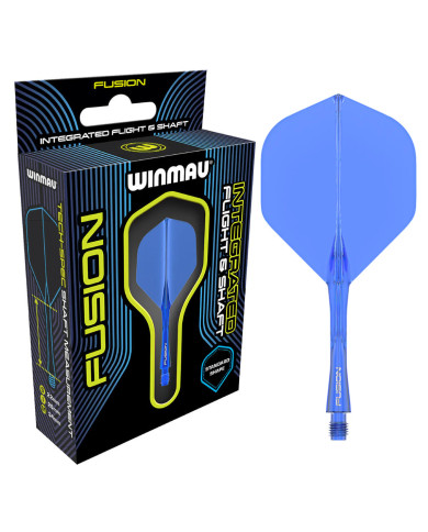 Winmau Fusion Integrated Flight System Blue