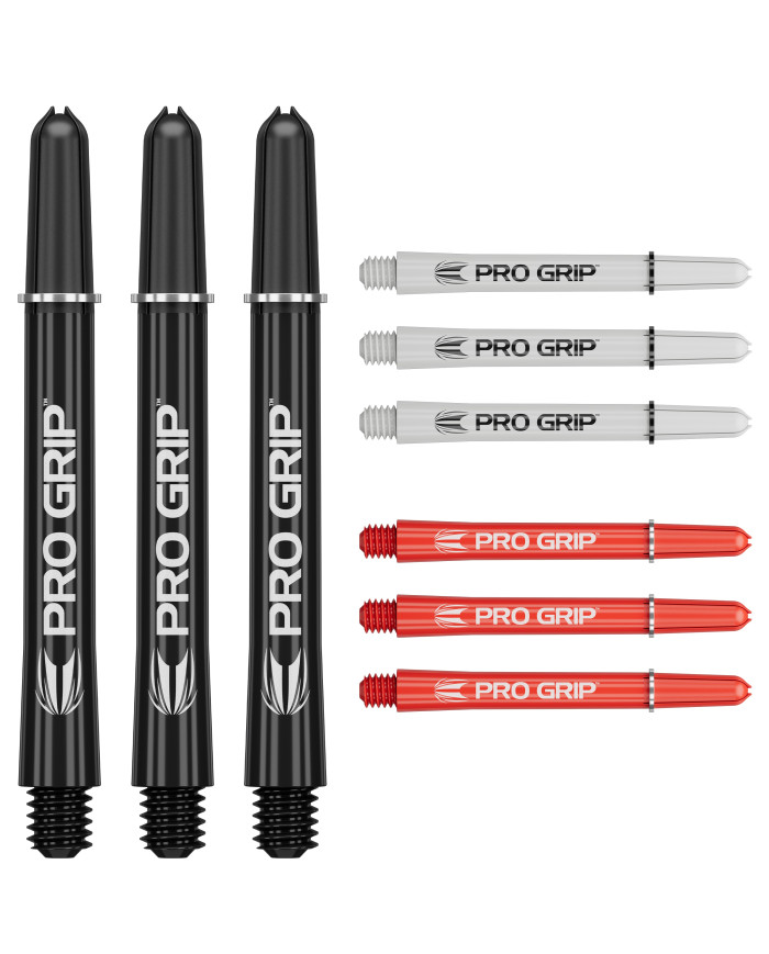 Target 3x Sets Pro Grip Shafts - Black/White/Red