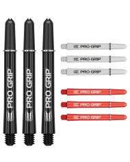 Target 3x Sets Pro Grip Shafts - Black/White/Red