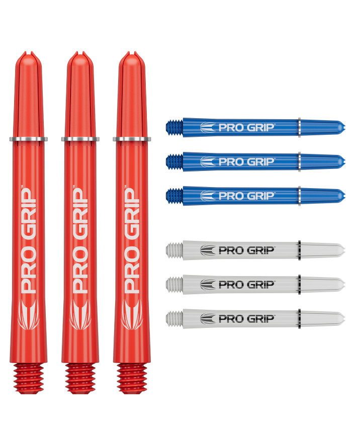 Target 3x Sets Pro Grip Shafts - Red/Blue/White