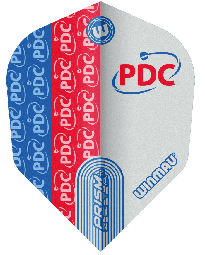 Winmau Prism Zeta PDC No6 Red & Blue Flights