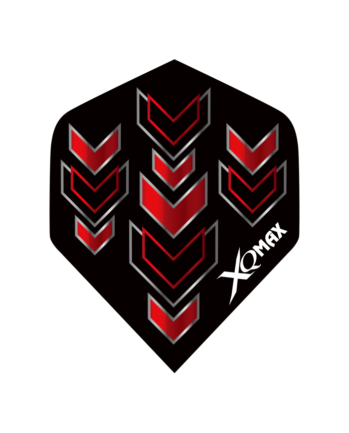 XQMax Arrow Flights - Red/Black