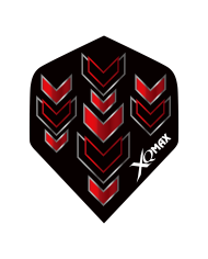 XQMax Arrow Flights - Red/Black