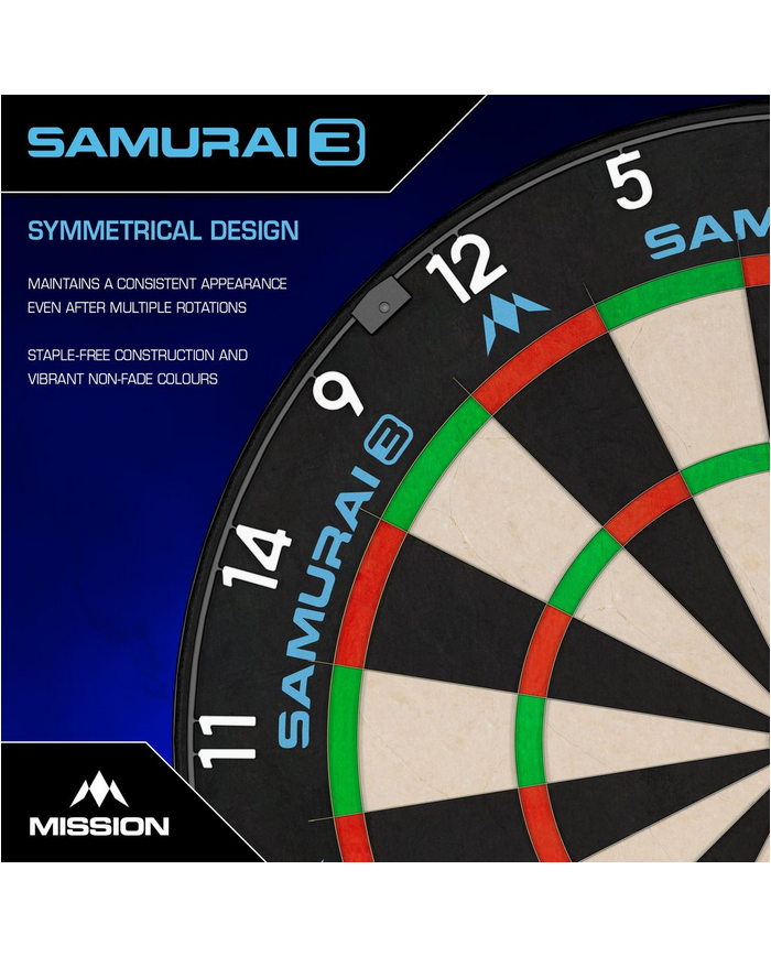 Mission Samurai 3 Dartboard