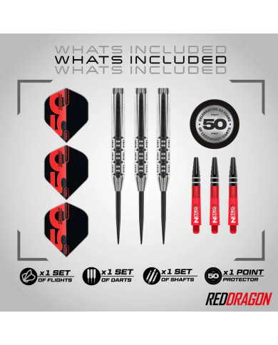 Red Dragon Hexoset 3 Darts - 25g Red Dragon Hexoset 3 Darts - 25g