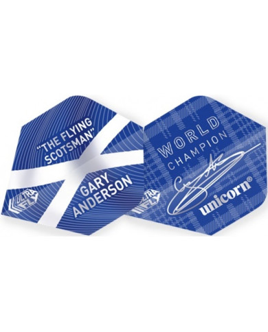Unicorn Gary Anderson Standard Shape Ultrafly Authentic World Champion Dart Flights