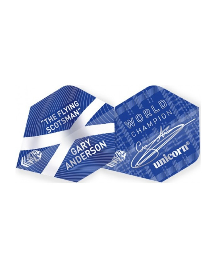 Unicorn Gary Anderson Big Wing Ultrafly Authentic World Champion Dart Flights