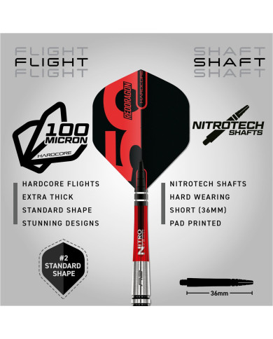 Red Dragon Flightmaster Torpedo 2 80% Limited Edition - Darts