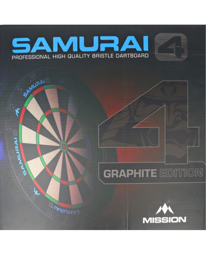 Mission Samurai 4 Dartboard Professional - Knife Wire - Graphite Grey
