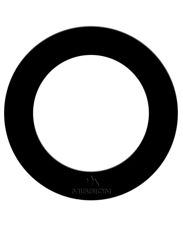 Mission Dartboard Surround Heavy Duty - Embossed Logo - Black