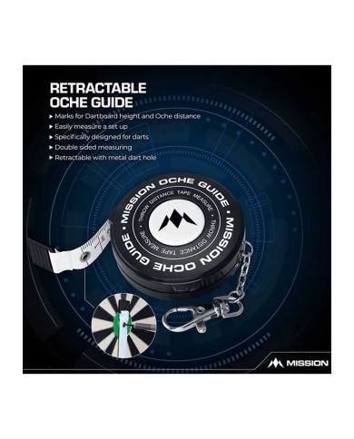 Mission Retractable Dartboard Measure Tape