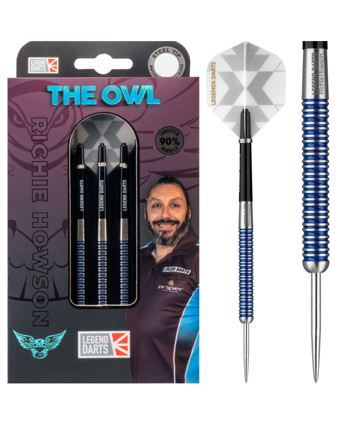 Legend Darts Steel Tip - The Owl - Richie Howson - Silver