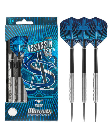 Harrows Assassin 80% 18gR Steel Tip Darts