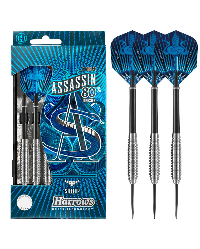 Harrows Assassin 80% 23gR Steel Tip Darts