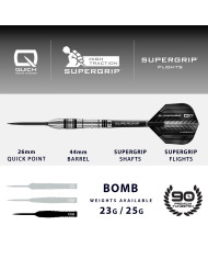 Harrows Supergrip QP Bomb 90% Quick Point Darts - 23g