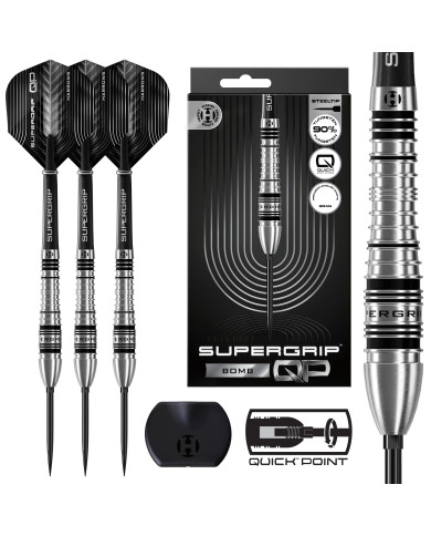 Harrows Supergrip QP Bomb 90% Quick Point Darts - 23g