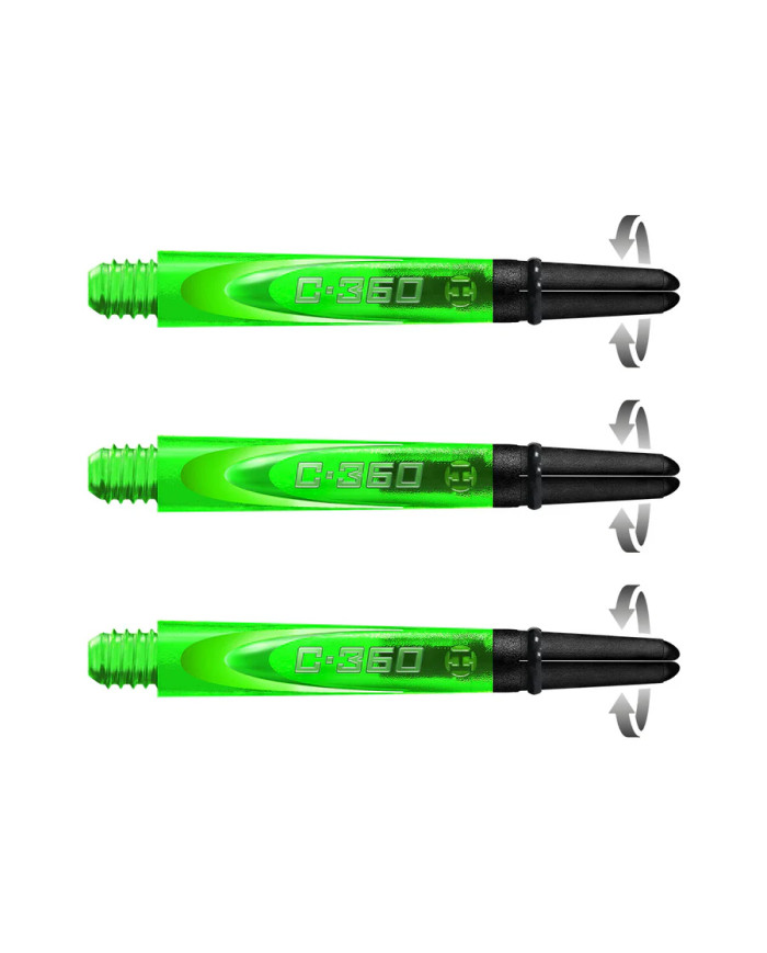 Harrows Carbon 360 Dart Stems - Midi - Green