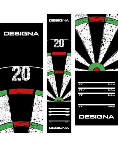 Designa Dartboard Carpet Mat 290×60 cm
