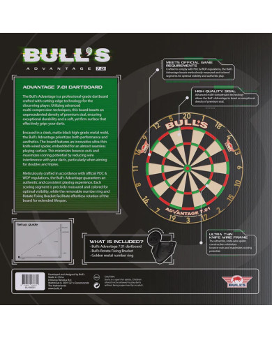 Bull's - Advantage 701 Professional Dartboard