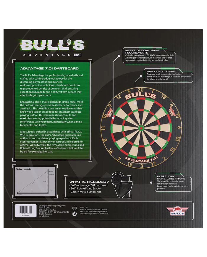 Bull's - Advantage 701 Professional Dartboard