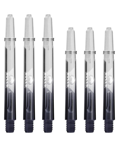 Bulls X Ray Shafts - Dart Stems - Gradient - Black